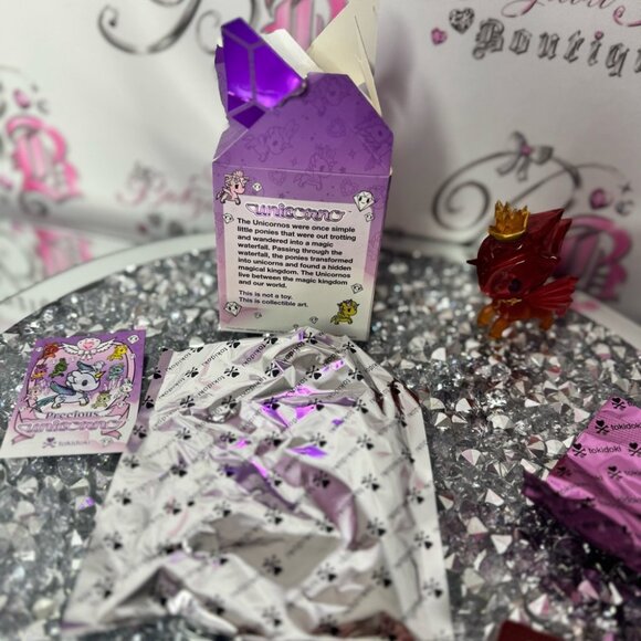 Toki doki precious unicorno crystal carnelian figurine unicorn π¦red orange gold - Picture 4 of 9